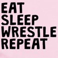 thumbnail image 2 of CafePress - Eat Sleep Wrestle Repeat Body Suit - Baby Light Bodysuit, Size Newborn - 24 Months, 2 of 4