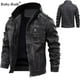 thumbnail image 2 of Chaqueta de cuero para motocicleta Sailing para hombre Talla Europea, 2 of 4