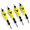 Yellow with Black Splatter-3" (3/4oz), variant on Fishing Floats White with Orange Splatter 3" (3/4oz) Pre-rigged Popping Corks for Saltwater Fishing