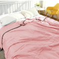 thumbnail image 3 of opvise Lightweight Bedspread Summer Quilt Sure Here's A Product Title for Listing Summer Sleep Quilt Ice Silk Machine Washable Absorbs Heat Lightweight Pink, 3 of 8