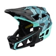 thumbnail image 1 of Casco de bicicleta de cara completa, casco de bicicleta de montaña, ventilación, accesorios de absorción de impactos, mujeres, hombres, ligero, casco azul de 55 a 58cm, 1 of 8