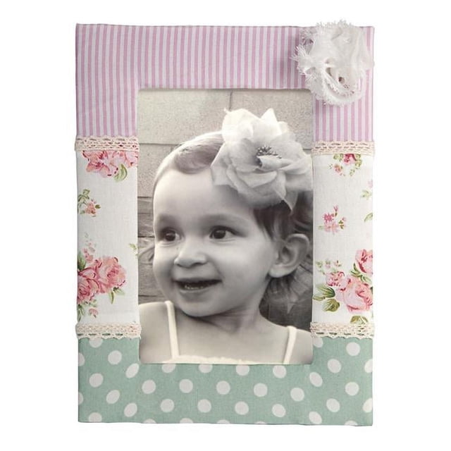 Benjara BM206707 Wooden Photo Frame with Feminine Undertone - Multi Color