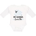 thumbnail image 3 of Inktastic My Granna Loves Me Lamb Boys or Girls Long Sleeve Baby Bodysuit, 3 of 5
