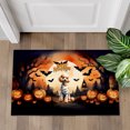thumbnail image 4 of Mummy Poodle Happy Halloween with Pumpkins Bats Spooky Fun Doormat Poodles Dog Lover Gifts Idea Indoor Outdoor Welcome Mat - 00019, 4 of 5
