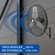 thumbnail image 4 of Narvik Ventilador de Pared Industrial, 24 pulgadas, Aspas de Aluminio, Amplia Oscilación, 235 Watts, Nuevo, 4 of 10