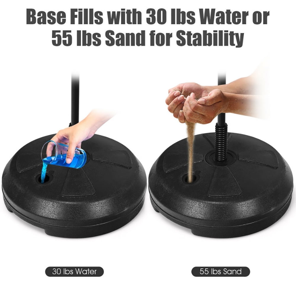 Spaco Adjustable Height Punching Bag with Stand Plus Boxing Gloves for Both Adults and Kids, Punching Bag with Stand Plus Boxing Gloves