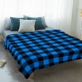 thumbnail image 4 of Black Blue Plaid Blanket Soft Cozy Warm Throw Blanket for Couch, Plush Fuzzy Flannel Fleece Blankets for Sofa, Country Buffalo Checked Gingham Bed Blankets Lightweight Gifts for Women, 50"x60", 4 of 9