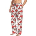 thumbnail image 2 of Balery Amanita Red Mushroom print Men's Pajama Pants,Ultra Lightweight Pjs,Lounge Pant-Large, 2 of 9
