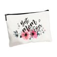 thumbnail image 2 of Bolsa de maquillaje de lona con parte inferior, bolsa de aseo de viaje portátil, transferencia de calor DIY para artículos de tocador, regalo del Día, 2 of 10