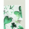 thumbnail image 6 of Jxzom St. Patrick's Day Toddler Baby Boy Outfits 12M 18M 2T 3T 4T 5T Shamrock Print Short Sleeve Lapel Shirt + Shorts Summer Clothes Set, 6 of 8