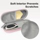 thumbnail image 4 of Estuche para Anteojos Huvon Doble Compartimento para Gafas de Sol y Graduadas en Rosado, 4 of 7