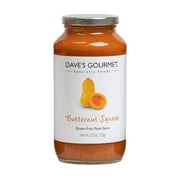 Dave's Gourmet Butternut Squash Pasta Sauce, Shelf-Stable, Gluten-Free, 25.5oz Jar
