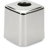 iDesign Canopy Clearly Clean Chrome Tissue Box Cover, 1 Each