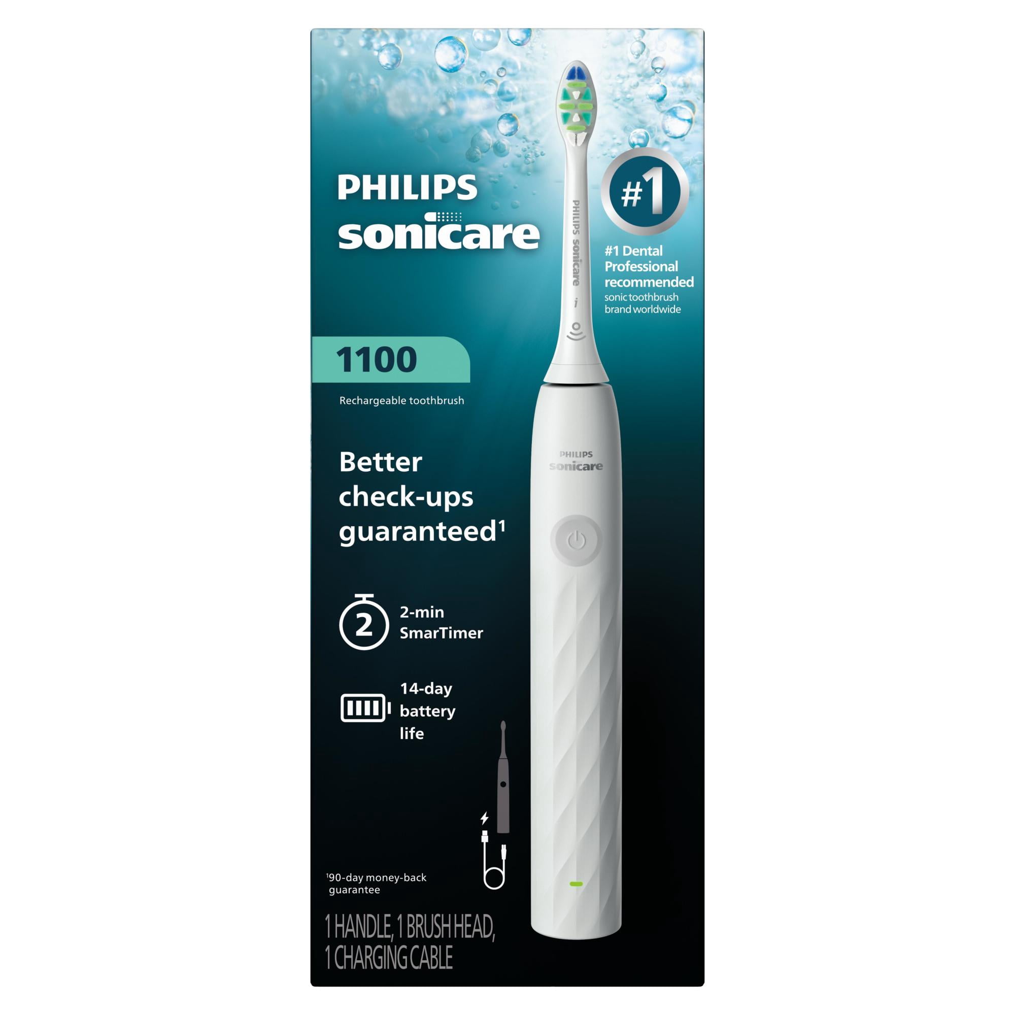 Philips Sonicare 1100 Power Toothbrush, White HX3901/01