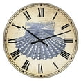 thumbnail image 1 of DesignArt Horloge Murale Grand Format Bleu Mer 3, 1 of 2