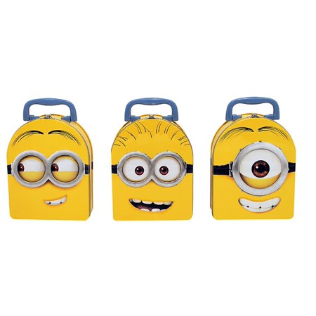 Tin Box Co Carry All Lg Minions Arch Shape Astd