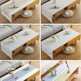 thumbnail image 2 of Cotton Linen Tablecloth Rectangular TV Cabinet Coffee Desktop Fringe Waterproof Table Cloth for Dining Hall Garden 60*160cm Beige coffee, 2 of 9