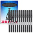 thumbnail image 1 of Zebra - ZGE Gel Ink Stick Pen - 0.7mm - Matte Barrel - Black - Pack of 12, 1 of 4