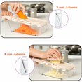 thumbnail image 4 of Mandoline Slicer Adjustable Vegetable Shredder Professional Cubing Mandoline Slicer Handheld Baby Food Chopper With 6 Interchangeable Blades Hand Protector for Kitchen, 4 of 7