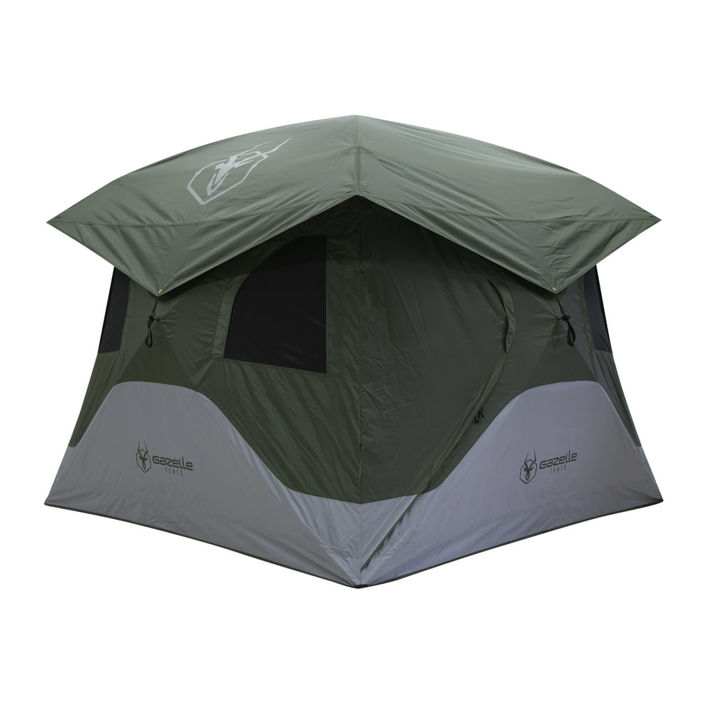 Gazelle T4 4 Person Family Instant Pop Up Camping Hub Tent w/ Setup