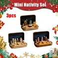 thumbnail image 3 of Christmas Nativity Scene Set 3PCS Mini Christmas Nativity Set in Tin Box—Little People Nativity Set for Christmas Decor for Friends and Family JASKFLY, 3 of 10