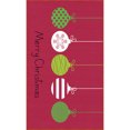 thumbnail image 4 of Mohawk Home Prismatic Merry Ornaments Red Contemporary Theme Christmas Precision Printed Scatter, 1'6"x2'6", Red, 4 of 6