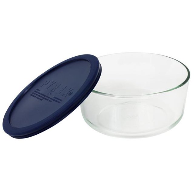 World Kitchen 7 Cup Storage Plus Round Dish With Plastic Cover 6017397 - Pack of 4