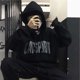 thumbnail image 2 of Ropa para hombre Sudaderas con capucha negras Sudaderas para hombre Nueva impresión de rock Sin marca En alta calidad Ofertas de bajo precio Ropa de calle Xxl, 2 of 5
