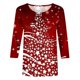 thumbnail image 5 of Fiudx Ofertas Flash Del Día Solo En Línea Blusa Holgada con Estampado de Pascua y Cuello Redondo Retro de Manga Tres Cuartos a La Moda para Mujer, 5 of 5
