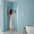 thumbnail image 3 of Frameless Shower Door 36"W x 72"H Fold Frameless Shower Door with Tempered Glass, Chrome,Sliding Shower Door, 3 of 11