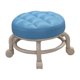 thumbnail image 4 of Asiento con ruedas bajas Ruedas de polea Taburete Pequeño Ruedas giratorias universales de alta resistencia Taburete con ruedas de baja altura Mini taburete móvil para salones de oficina Azul claro, 4 of 8