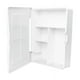 thumbnail image 3 of Botiquín Blanco de Plastico con Espejo,4 Compartimientos Cuidado Personal organizados, accesibles y Fuera de la Vista,, 3 of 3