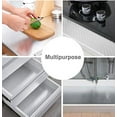 thumbnail image 4 of Nvzi Pegatinas de papel tapiz para salpicadero de cocina, papel de contacto de aluminio despegable y adherible, autoadhesivo, resistente al calor, para pared, 4 of 5