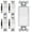 White, variant on ENERLITES 4-Way Decorator Paddle Rocker Light Switch, Clamp Down Wiring, Grounding Screw, Residential Grade, 15A 120V/277V, UL Listed, 94150-W, White
