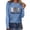 Blue, variant on Easter Graphic Tee for Women Casual Long Sleeve T Shirt Holiday Print Lightweight Top Blue L