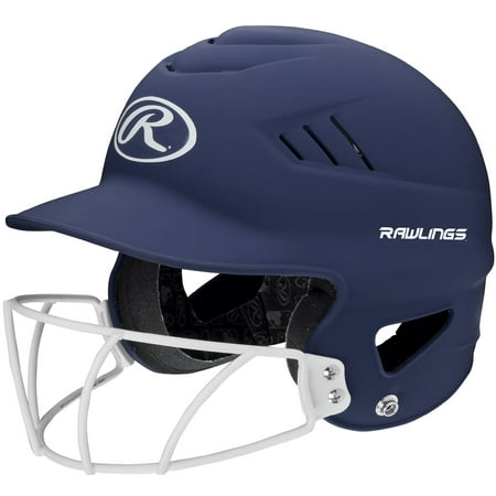 Rawlings Coolflo Highlighter Series Matte Style Softball Batting Helmet with Face Guard,