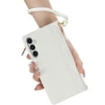 thumbnail image 7 of for Samsung Galaxy S23 FE Wallet case with Card Holder,Phone case RFID Blocking PU Leather Flip Shockproof Cover with Hand Strap Zipper Credit Card Holder Slots for Women Men,White, 7 of 7
