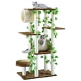thumbnail image 4 of GO PET CLUB 1-Level 58" Cat Tree with Removable Tunnel, Beige and Brown, 4 of 4
