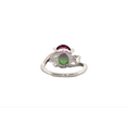 thumbnail image 6 of 2ct Oval Purple Bi-colored Tourmaline Silver Ring, Size 8.5 2OPBTSRS8.5, 6 of 6