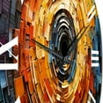 thumbnail image 3 of Designart "Mosaic of Colorful Vinyl Records III" Music Oversized Wall Clock, 3 of 5