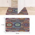 thumbnail image 6 of Bohemian Light Circular Design (6) Door Mat Welcome Door Mat for Front Door, Home Entrance, Yard, Floor, Patio, Non Slip Spring Summer Welcome Mat Indoor Outdoor Doormat 30"*17", 6 of 6