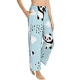 thumbnail image 2 of Kll Womens Cute Panda Bear Print Pajama Pants Soft Pajama Bottoms For Women Cozy Lounge Pants, 2 of 9