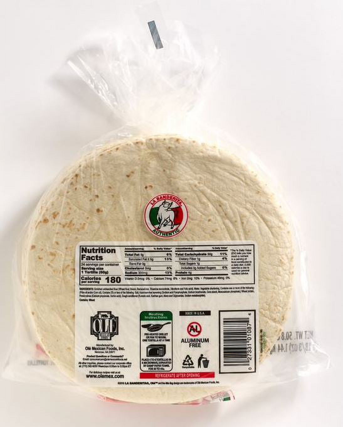 La Banderita Homestyle Tortillas, 24 ct Jumbo Pack, Soft Taco - image 3 of 6
