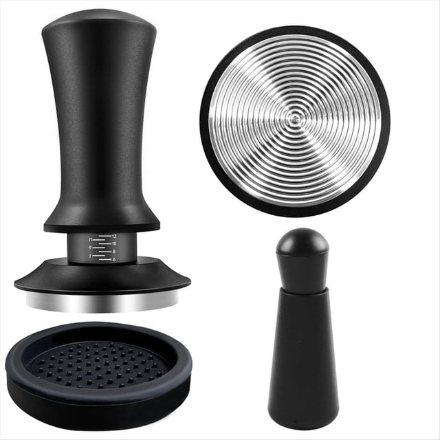 Juego de Compactador de Café de 51 Mm,Juego de Compactador de Café Expreso,Juego de con Compactador de Café con Base de Acero Inoxidable 304,Para MáQuina de Café Expreso