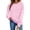 Pink-1, variant on Women's Valentine's Sweatshirt Long Sleeve Bow Print Crewneck Pullover Top for Romantic Red-1 XS