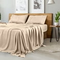 thumbnail image 6 of Utopia Bedding Solid Set of 8 Bed Sheets Set For Adults - Microfiber, Fade Resistant (King, Beige), 6 of 6