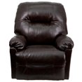 thumbnail image 3 of Flash Furniture Fauteuil Inclinable Inclinable Contemporain Bentley en Marron, 3 of 5
