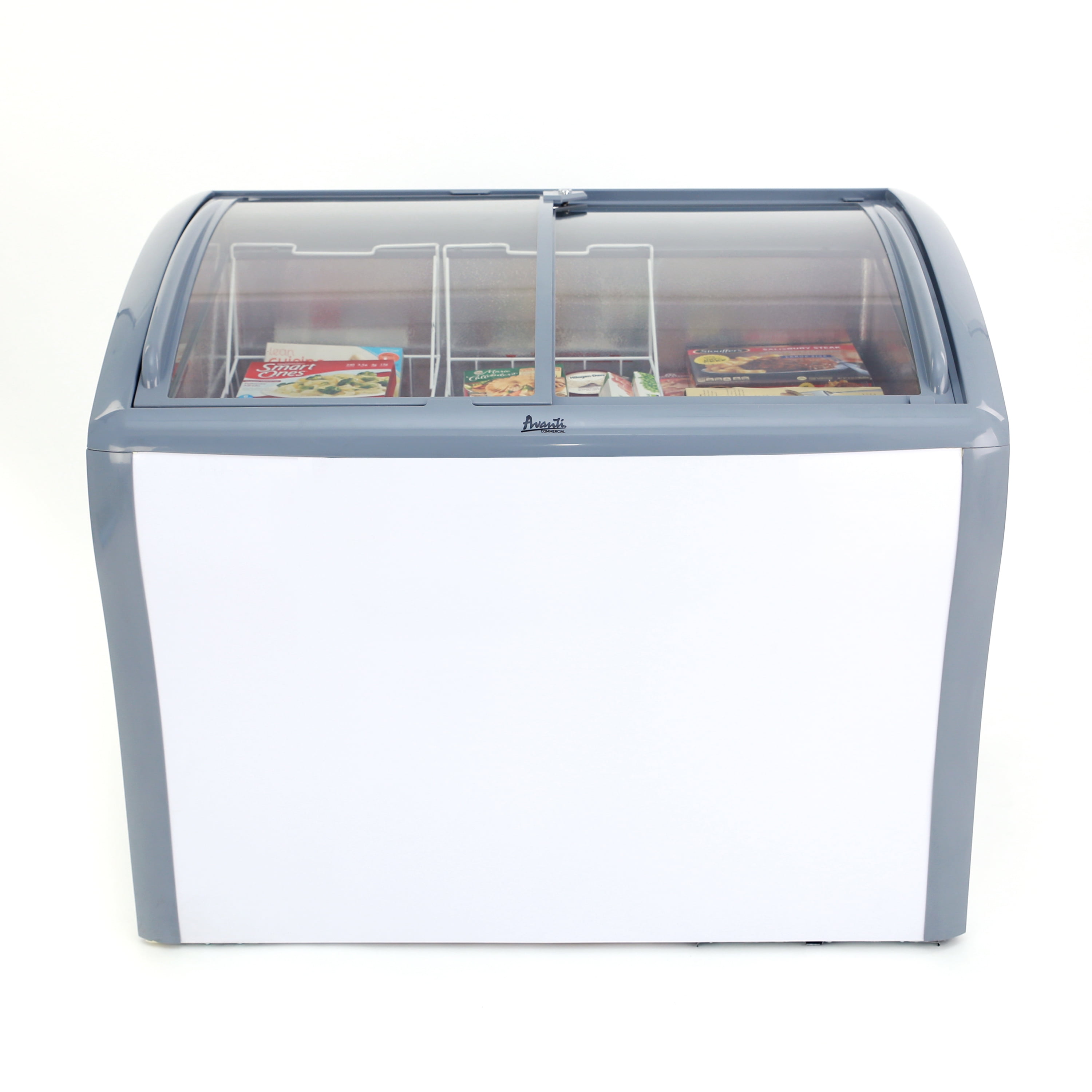 Avanti 9.5 cu. ft. Commercial Glass Top Freezer or Refrigerator, in White (CFC836Q0WG)