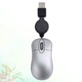 thumbnail image 3 of Creative USB por cable Mini Telescópico Ratón computadora portátil Mouse Ratón portátil (Plata), 3 of 8