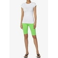 thumbnail image 6 of Women's Basic Stretch Cotton Span High Waist Above Knee Bermuda Short Leggings, 6 of 7